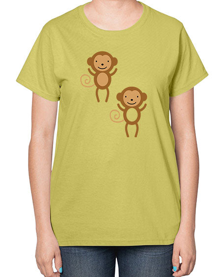 Little_monkeys_MF_5814 - monkey-  Ladies T-Shirt