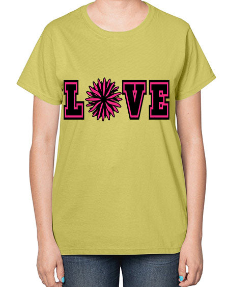 Love 694# - cheer-  Ladies T-Shirt