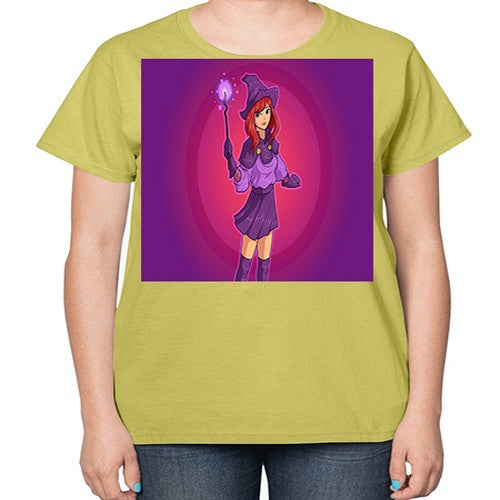 Magician school girl 181# - anime-  Ladies T-Shirt