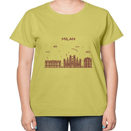 Milan 1294# - cities-  Ladies T-Shirt