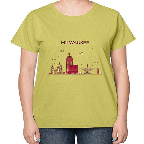 Milwaukee 1303# - cities-  Ladies T-Shirt