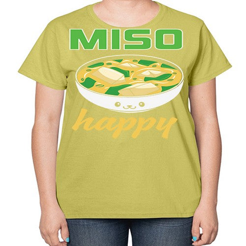 Miso Anime Japanese Food Lover 268# - anime-  Ladies T-Shirt