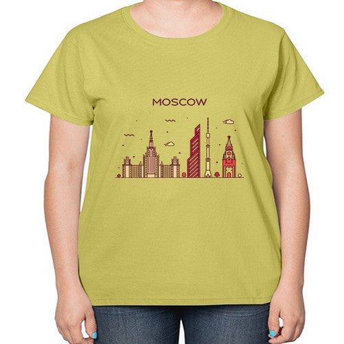 Moscow 1357# - cities-  Ladies T-Shirt