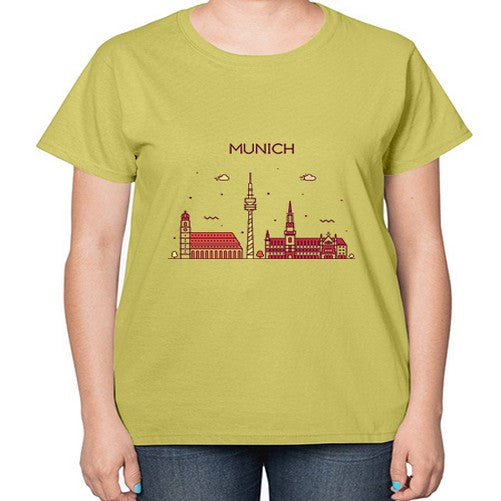 Munich 1390# - cities-  Ladies T-Shirt