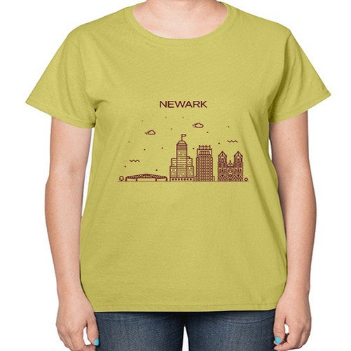 NewarkNJ 1484# - cities-  Ladies T-Shirt