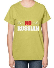 No Russian 37# - video games-  Ladies T-Shirt