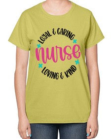Nurse Loyal Caring Style Style 1178# - nurse-  Ladies T-Shirt