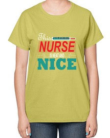 Nurse NiceTransperntPNG Style 1187# - nurse-  Ladies T-Shirt