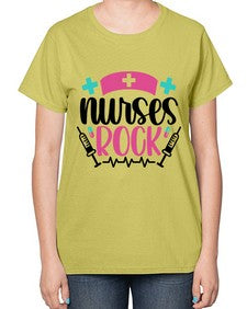 Nurses Rock Style Style 1254# - nurse-  Ladies T-Shirt