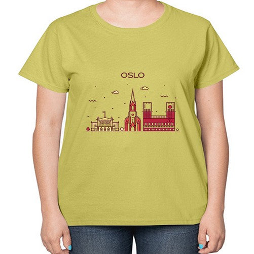 Oslo 1554# - cities-  Ladies T-Shirt