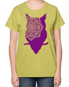OwlMandalaUpdated 976# - mandala-  Ladies T-Shirt