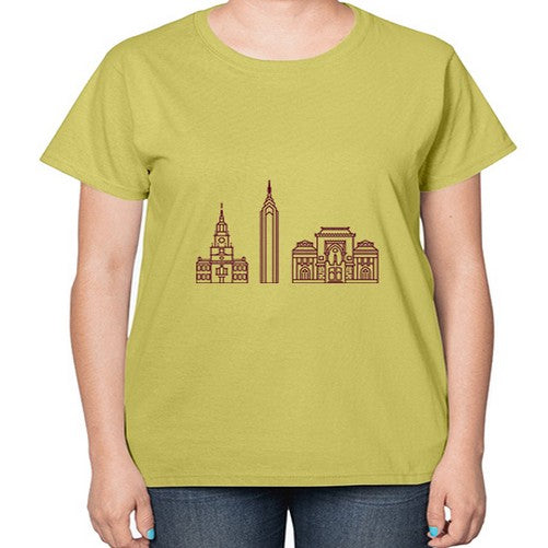 Philadelphia 1603# - cities-  Ladies T-Shirt