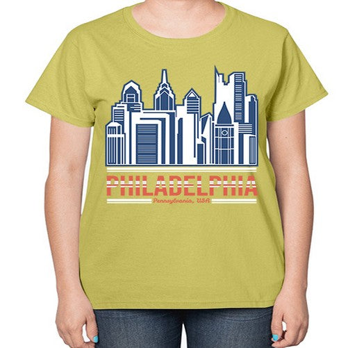Philadelphia 1604# - cities-  Ladies T-Shirt
