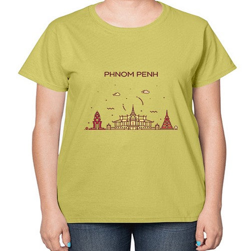 PhnomPenh 1610# - cities-  Ladies T-Shirt