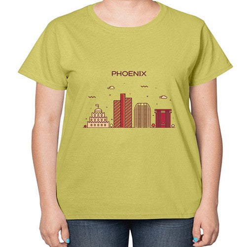 Phoenix 1614# - cities-  Ladies T-Shirt