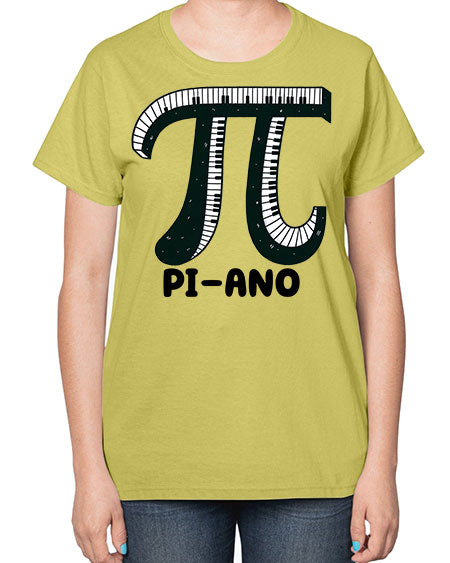 Piano Funny Math Music Sublimation 37# - pi-  Ladies T-Shirt