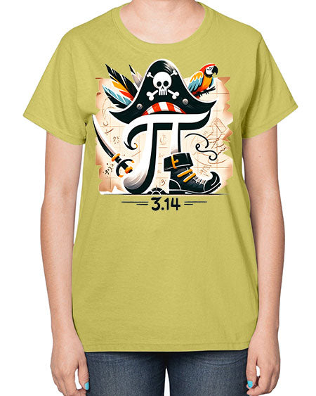 Pirate Pi Day Sublimation Design 39# - pi-  Ladies T-Shirt