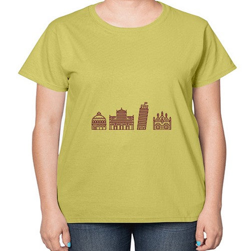 Pisa 1621# - cities-  Ladies T-Shirt