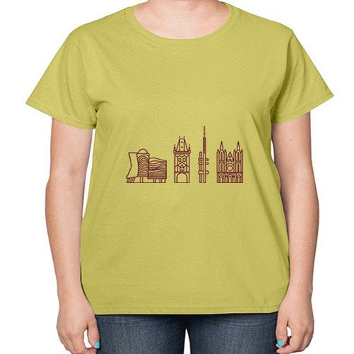 Prague 1687# - cities-  Ladies T-Shirt