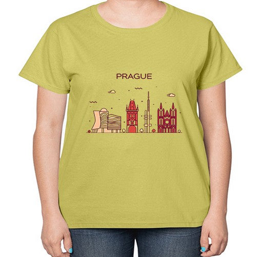 Prague 1689# - cities-  Ladies T-Shirt