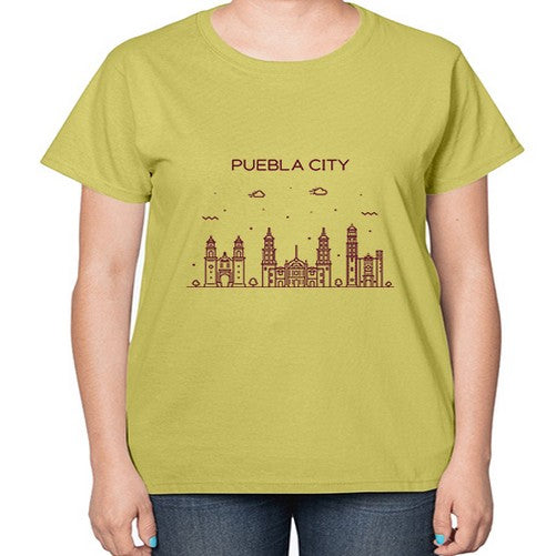 Puebla 1691# - cities-  Ladies T-Shirt