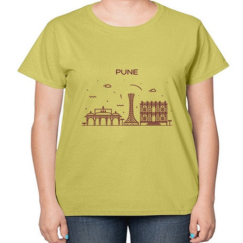 Pune 1694# - cities-  Ladies T-Shirt