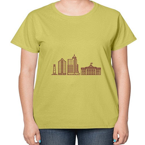 Raleigh 1709# - cities-  Ladies T-Shirt