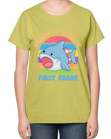 Ready to Attack first Grade 710# - first grade-  Ladies T-Shirt