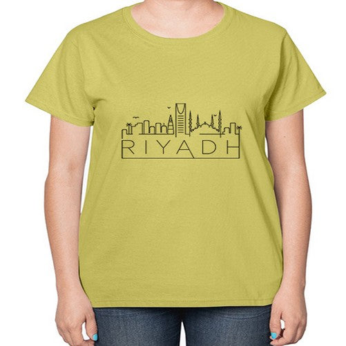 Riyadh Minimal Skyline 1738# - cities-  Ladies T-Shirt