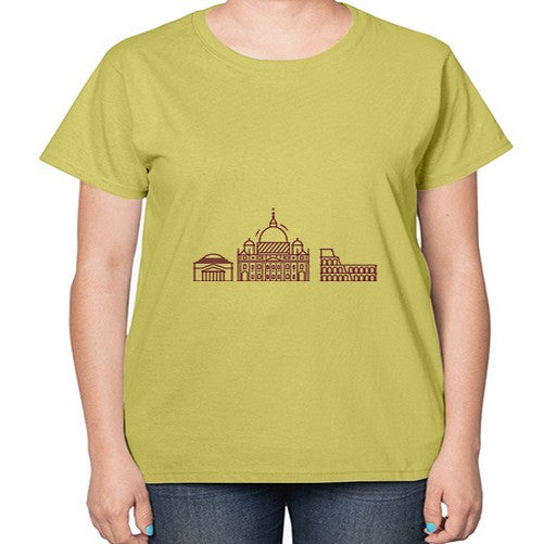 Rome 1749# - cities-  Ladies T-Shirt