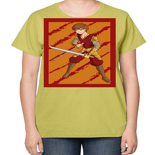 Samurai boy 95# - anime-  Ladies T-Shirt