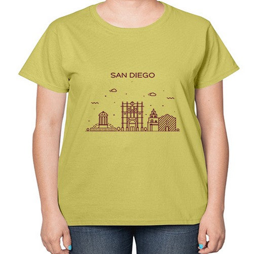 SanDiego 1785# - cities-  Ladies T-Shirt