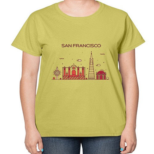 SanFrancisco 1790# - cities-  Ladies T-Shirt