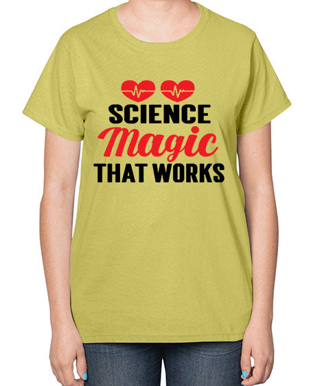 Science Magic that works 75# - general science-  Ladies T-Shirt