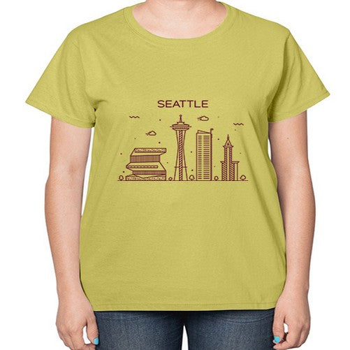 Seattle 1807# - cities-  Ladies T-Shirt