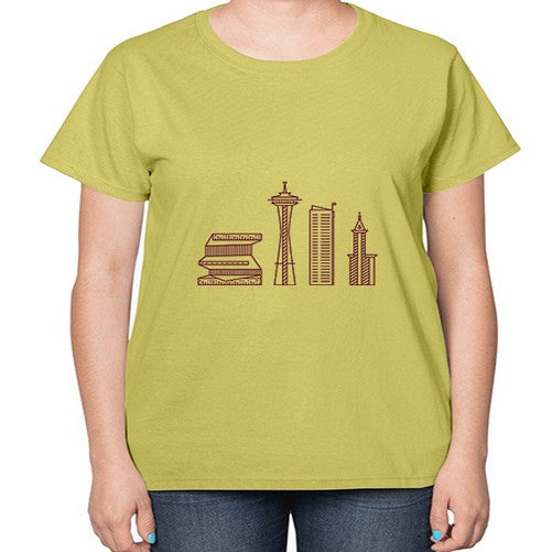 Seattle 1808# - cities-  Ladies T-Shirt
