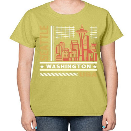 Seattle 1809# - cities-  Ladies T-Shirt
