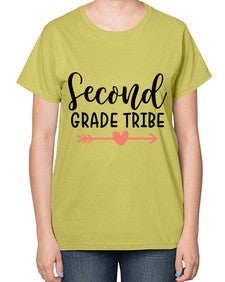 Second Grade Tribe 837# - second grade-  Ladies T-Shirt