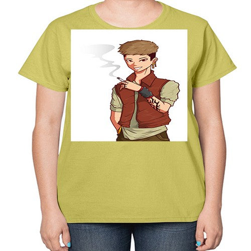 Smoker street boy 61# - anime-  Ladies T-Shirt