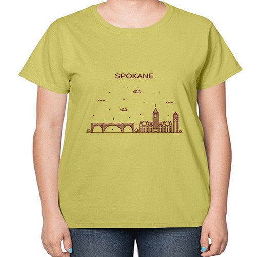 Spokane 1878# - cities-  Ladies T-Shirt