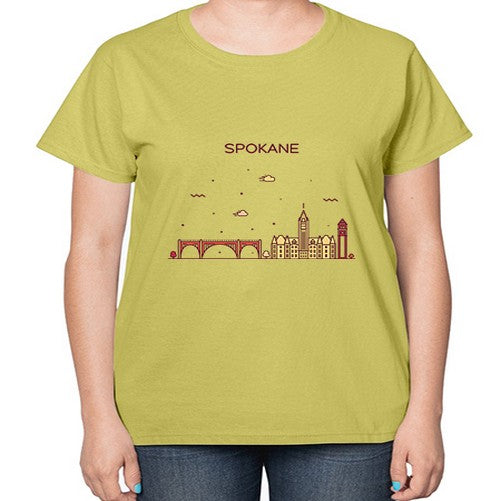 Spokane 1880# - cities-  Ladies T-Shirt