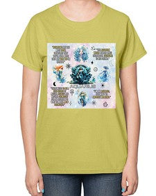 Straight Aquarius 468# - aquarius-  Ladies T-Shirt