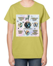 Straight Capricorn 471# - capricorn-  Ladies T-Shirt