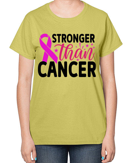 Stronger Than Cancer 6# - breast cancer-  Ladies T-Shirt