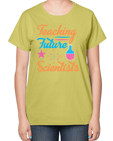 TeachingfuturescientistsScience tshirt design Sciencetshirtdesign 23# - general science-  Ladies T-Shirt
