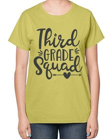 Third Grade Squad 975# - third grade-  Ladies T-Shirt