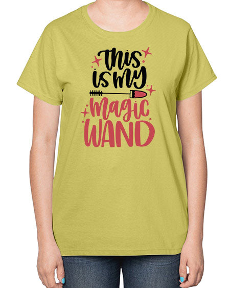 This Is My Magic Wand Style 12# -makeup  Ladies T-Shirt