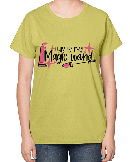 This Is My Magic Wand Style 13# -makeup  Ladies T-Shirt