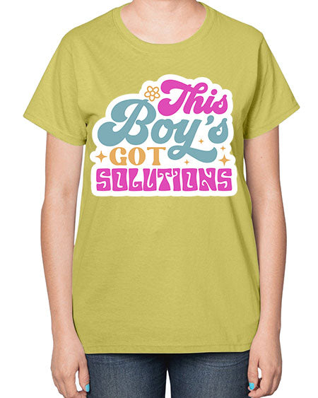This boys got solutions 19# - general science-  Ladies T-Shirt