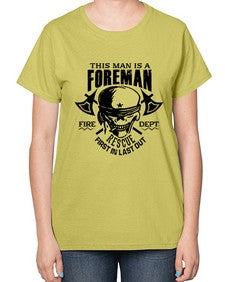 This man is 1166# - skull and bones-  Ladies T-Shirt